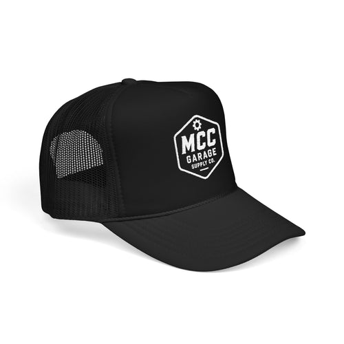 Garage Logo Trucker Hat — MCC Garage Supply Co. Foam Mesh Cap